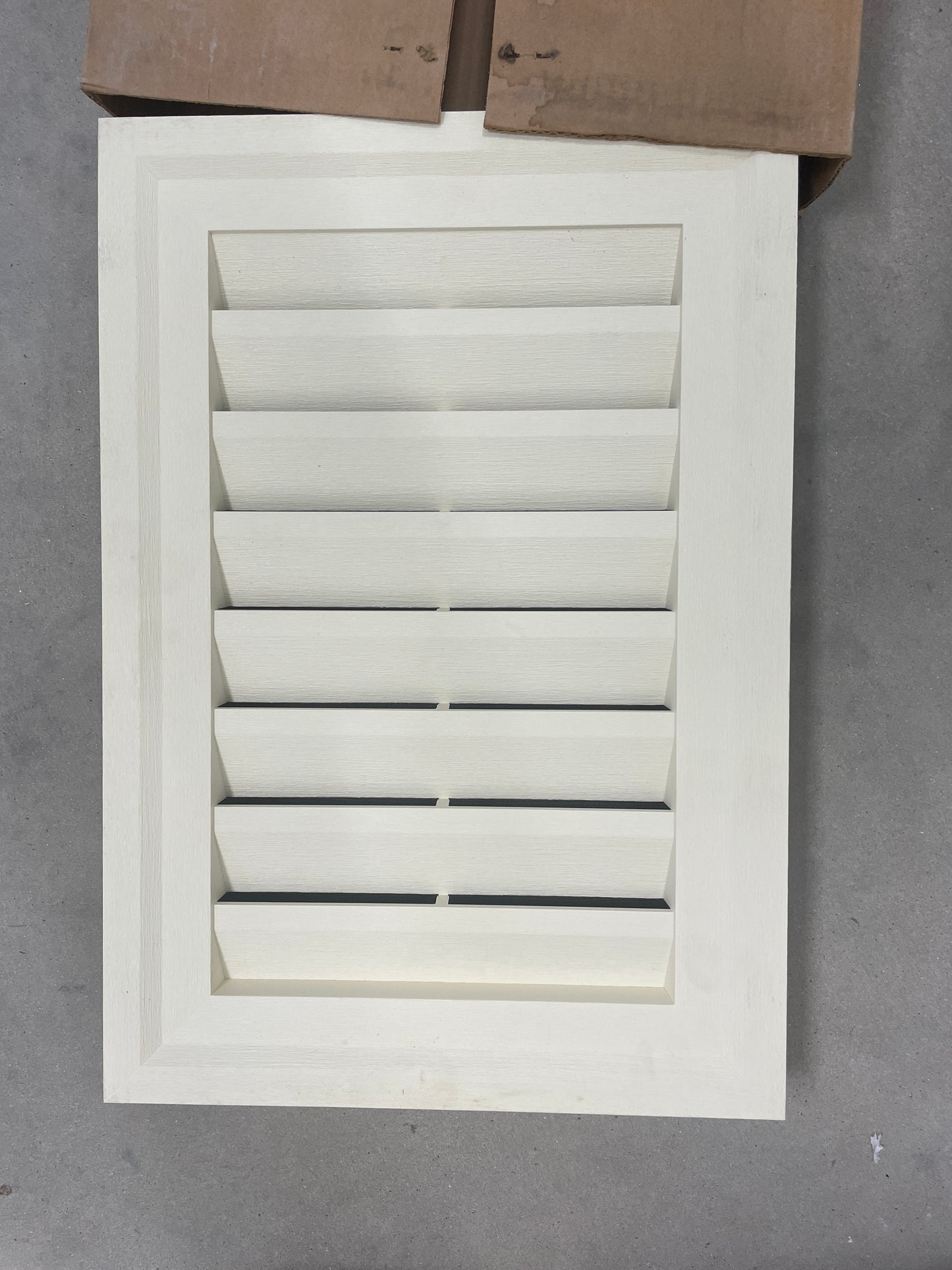 Cream Rectangular Gable Vent
