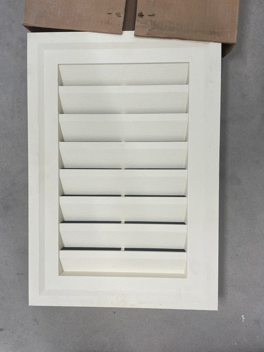 Cream Rectangular Gable Vent